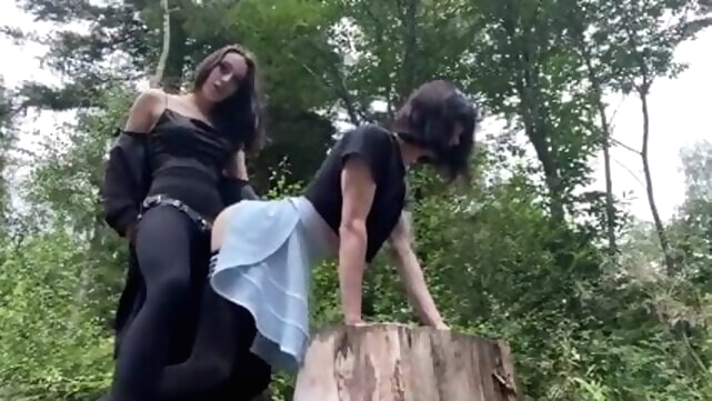 Sissy fucked in the woods xxx sex toy video